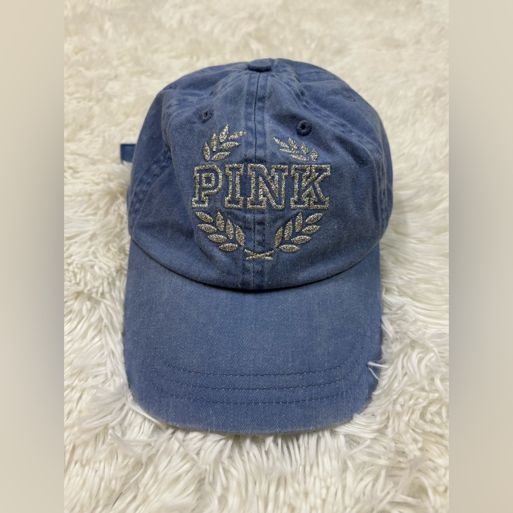 PINK Victoria's Secret Denim Blue Cap